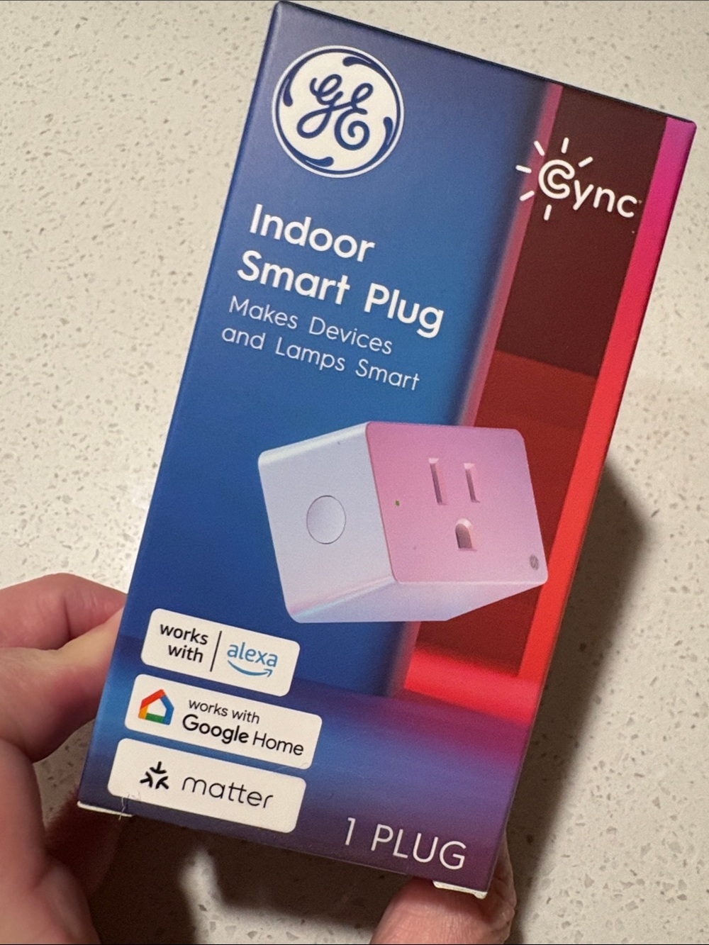 GE Indoor Smart Plug - White